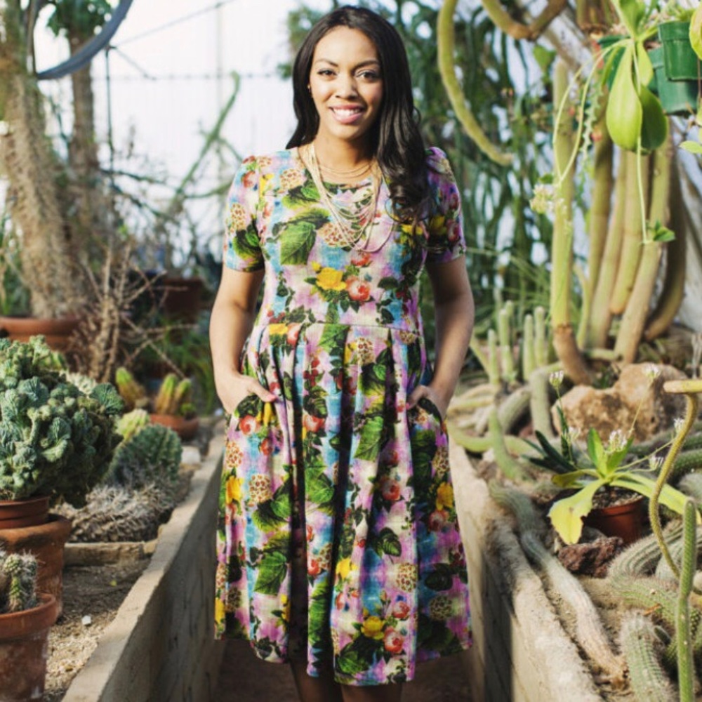 LuLaRoe Amelia Dress Floral Print